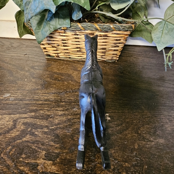 Black Cast Iron Rocking Horse Figurine - Picture 4 of 5